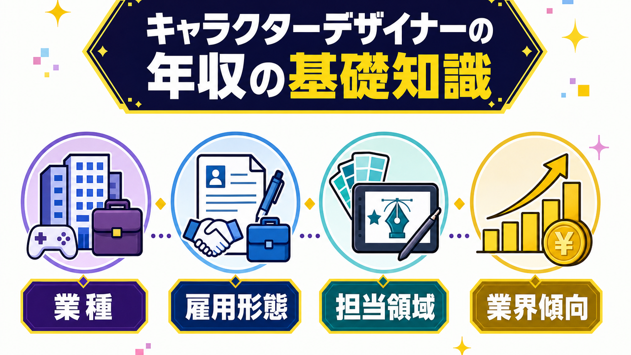 キャラクターデザイナーの年収を理解するための基礎知識