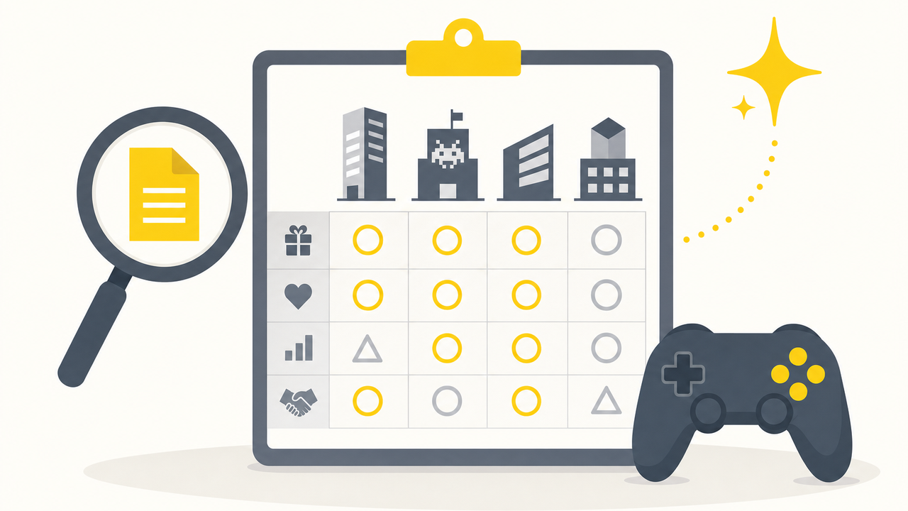 転職エージェント比較表｜ゲーム会社の待遇情報を集める方法
