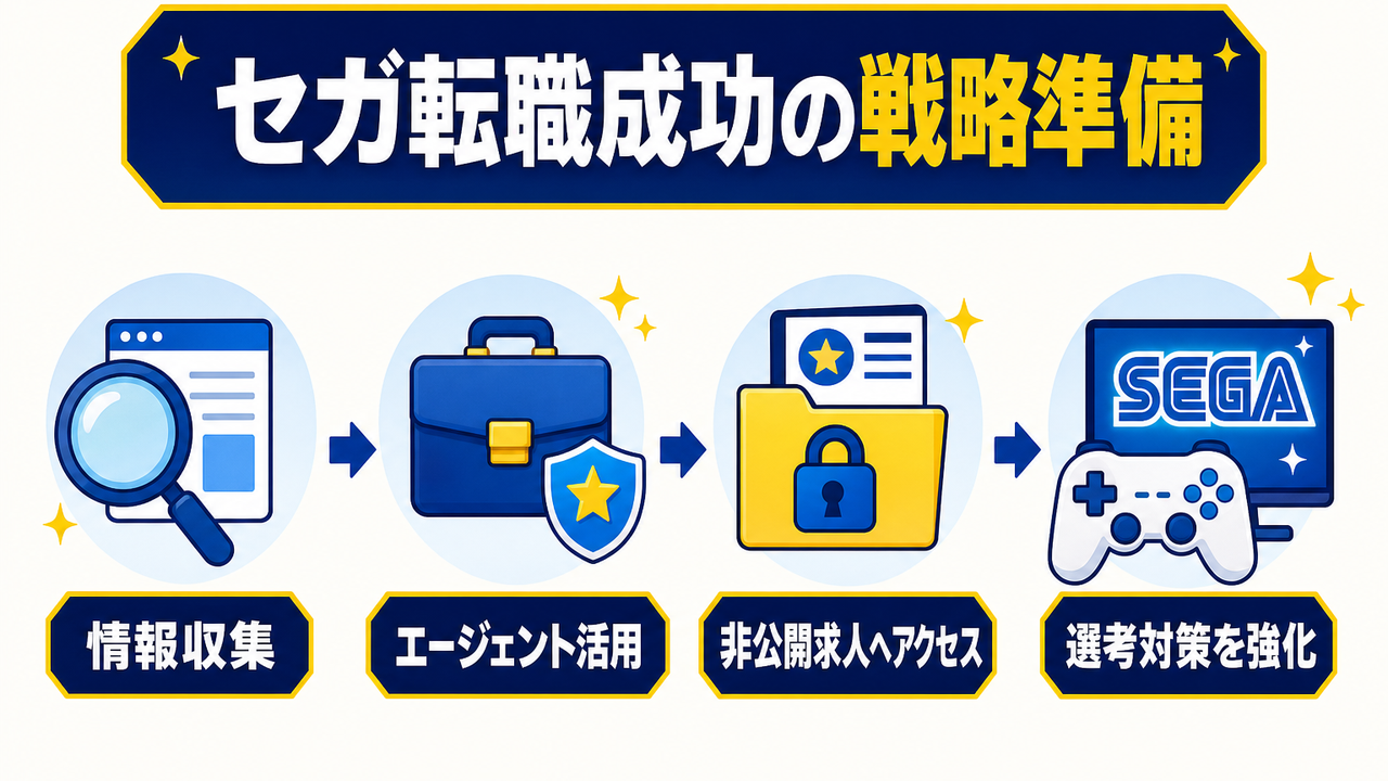 セガへの転職を成功させる戦略的準備