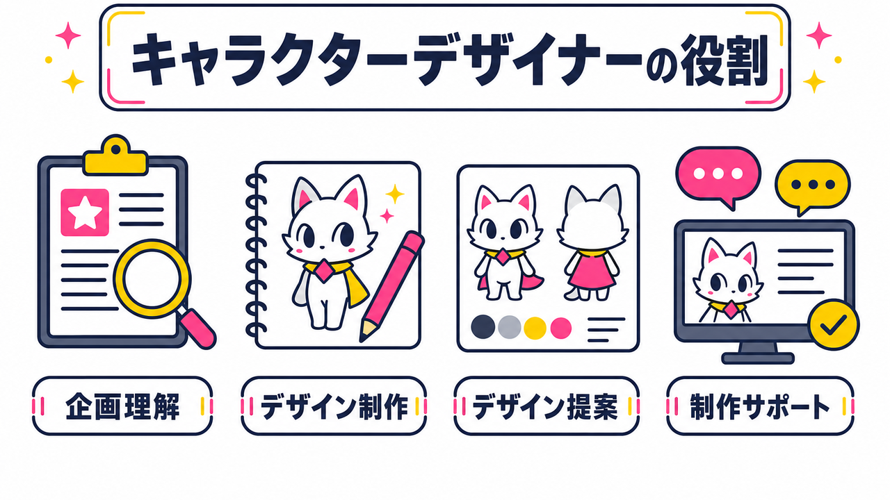 キャラクターデザイナーとは？仕事内容と役割