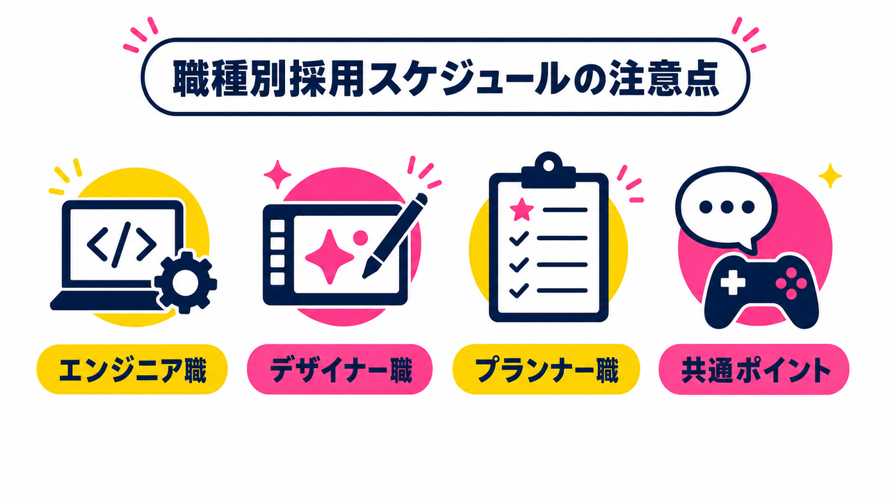 職種別に見る採用スケジュールの注意点