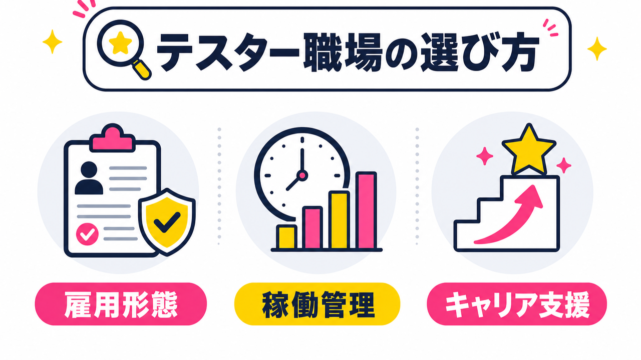きつくないゲームテスター職場の選び方