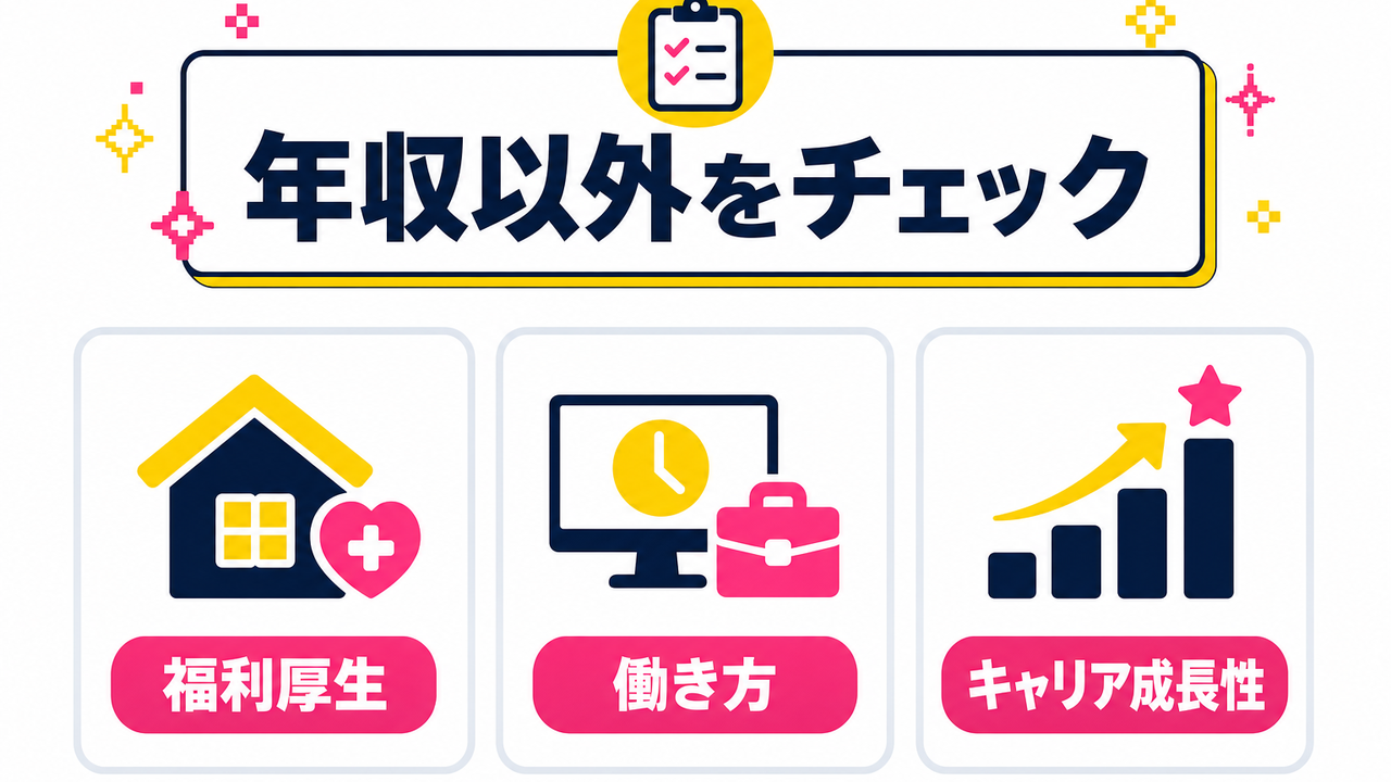 転職前にチェックすべき｜年収だけでなく確認すべき3つのポイント